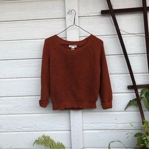 Forever 21 Orange Knit Sweater
